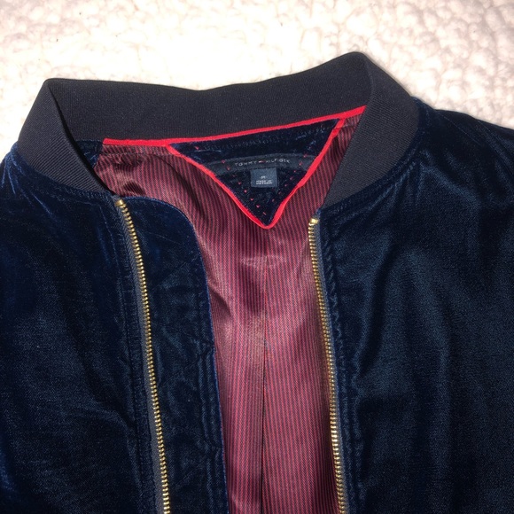 Tommy Hilfiger navy blue bomber jacket - Picture 3 of 6
